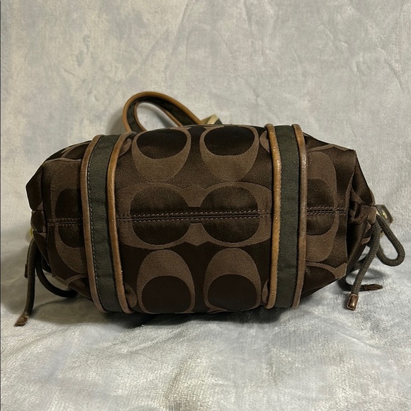 COACH Poppy 13843 Brown Tote Bag - Picture 5 of 15